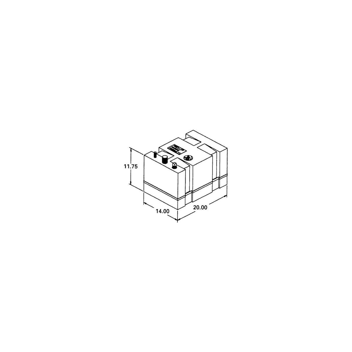 Moeller Tank-Fuel Below Deck 12 Gal - 32612 - official Moeller product image 3