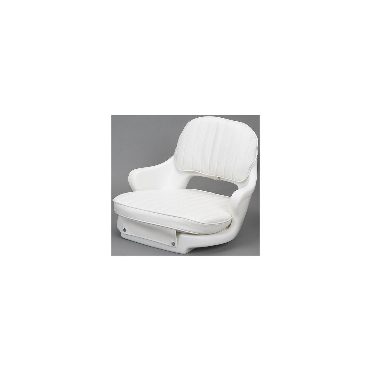 Moeller Standard Seat With Molded Arms, Cushion Set and Mounting Plate - White - ST2000-HD
