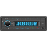 VDO 12V Radio w/FM RDS Tuner MP3/WMA/USB/Bluetooth - Blue Illumination - TRW312UB-BU