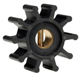Jabsco Impeller Kit - Neoprene - 10 Blade - 2" Diameter x 7/8" Wide - Slotted Shaft Pin Drive - Brass Insert - 15/32" Shaft Diameter - 18653-0001-P