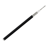 Pacer RG58AU Coax Cable Stranded TV Cond TV Braid - Black Jacket - 150' - MRG58AU-150