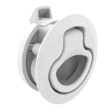 Southco Push-to-Close Latch, Medium Size, No Restriction, 17 - 22mm Grip, Plastic, Natural - White - M1-64-1