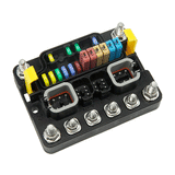 Egis Mobile Electric Egis MT Series 12-Position Sealed Fuse Block w/Ground Busbar - 3412