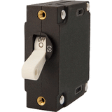 Egis Mobile Electric Egis A Series White Toggle Panel Mount Circuit Breaker - Single Pole 50A - 3201-50