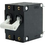 Egis Mobile Electric Egis A Series White Toggle Panel Mount Circuit Breaker - Dual Pole 20A - 3202-20