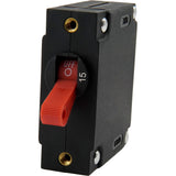 Egis Mobile Electric Egis A Series Red Toggle Panel Mount Circuit Breaker - Single Pole 15A - 3221-15