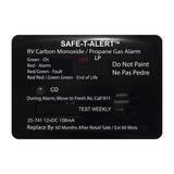 Safe-T-Alert 25 Series Surface Mount Dual Carbon Monoxide/Propane Alarm - 12V Hardwire - Black - 25-741-BL