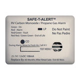Safe-T-Alert 25 Series Surface Mount Dual Carbon Monoxide/Propane Alarm - 12V Hardwire - White - 25-741-WT