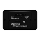 Safe-T-Alert 25 Series Flush Mount Dual Carbon Monoxide/Propane Alarm w/Trim Ring - Black - 12V Hard Wire - 25-742-TR-BL