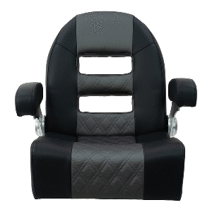 Springfield Marine Springfield Console Helm Flip-Up - Black-Grey - 1042035-BLK