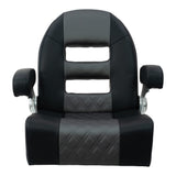 Springfield Marine Springfield Console Helm Flip-Up - Black-Grey - 1042035-BLK