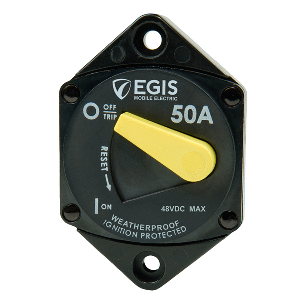 Egis Mobile Electric Egis 50A Circuit Breaker - 87 Series - Panel Mount - 4707-050