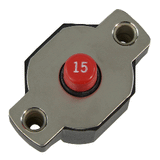 Egis Mobile Electric Egis 15A Push Button Circuit Breaker - Reset Only - 4712-15