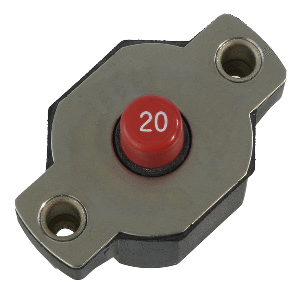 Egis Mobile Electric Egis 20A Push Button Circuit Breaker - Reset Only - 4712-20