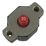 Egis Mobile Electric Egis 20A Push Button Circuit Breaker - Reset Only - 4712-20