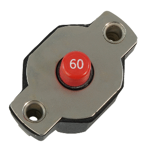 Egis Mobile Electric Egis 60A Push Button Circuit Breaker - Reset Only - 4712-60