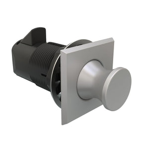 Southco Push-To-Close Latch - Square Housing - Satin Housing - Satin Knob - MP-05-212-22