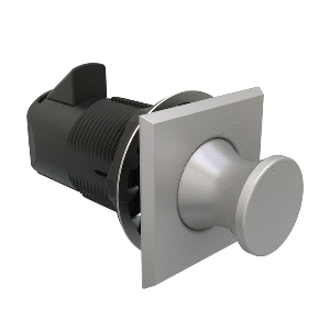 Southco Push-To-Close Latch - Square Housing - Satin Housing - Satin Knob - MP-05-212-22