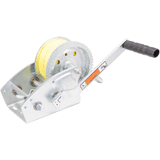 Load Rite Two-Speed Trailer Winch - 3200lbs - 25' Yellow Heavy Duty Strap - 6089.30
