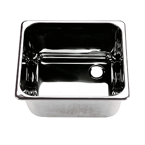 Scandvik Rectangular Sink Stainless Steel - Right Side Drain - 10224