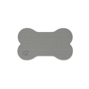 SeaDek Dog Bowl Mat - Storm Grey/Black - Small - 12" x 21" - 62713-90837