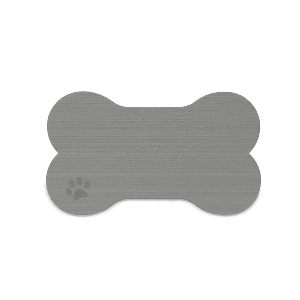 SeaDek Dog Bowl Mat - Storm Grey/Black - Medium - 12.5" x 24" - 62714-90837