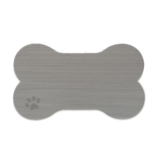 SeaDek Dog Bowl Mat - Storm Grey/Black - Large - 16.5" x 29.5" - 63207-90837