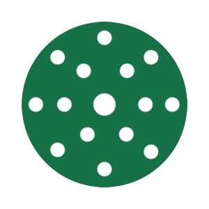 RUPES PROCUT Film Abrasive Discs 150mm (6") - 15 Holes - P320 Grit *Box of 50pcs - 9.45FD320
