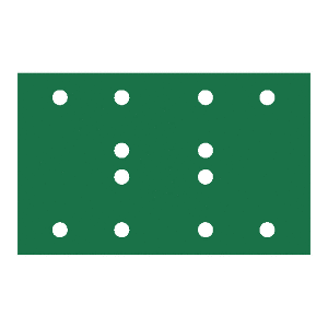 RUPES PROCUT Film Abrasive Sheet 80mm x130mm (3.15" x 5.1") - 12 Holes - P120 Grit *Box of 100pcs - 9.45FB120