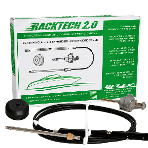 Uflex USA Uflex Racktech&trade; - 2.0 High Efficiency Rack &amp; Pinion System Kit - 18' Cable - RACKTECH2.018