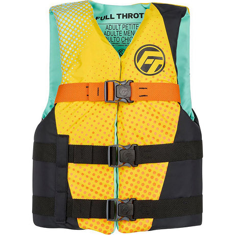 Full Throttle Teen Nylon Life Jacket - Yellow/Black [112200-300-010-26] - official Full Throttle product image 4