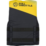 Full Throttle Teen Nylon Life Jacket - Yellow/Black [112200-300-010-26] - official Full Throttle product image 3