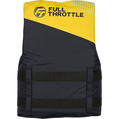 Full Throttle Teen Nylon Life Jacket - Yellow/Black [112200-300-010-26] - official Full Throttle product image 3
