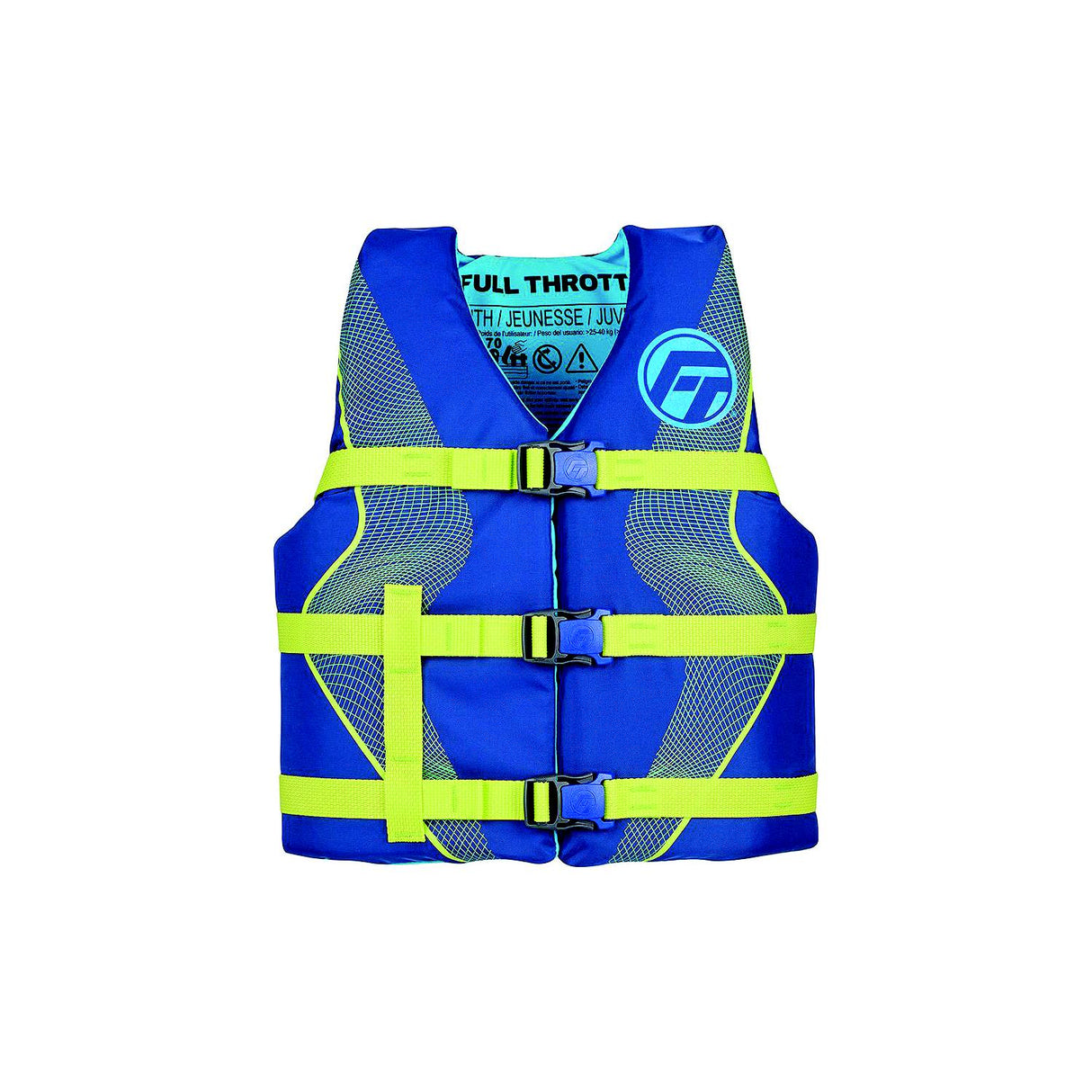 Full Throttle Nylon Life Jacket - Youth - Blue/Black [112200-500-002-26] - official Full Throttle product image 3