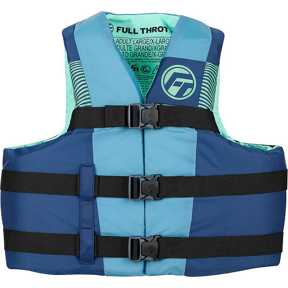 Full Throttle Adult Nylon Life Jacket - L/XL - Blue [112200-500-050-26] - official Full Throttle product image 4