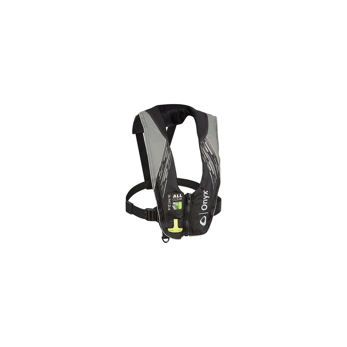 Full Throttle Onyx 13220070100421 A/M-24 All-Clear® Auto/Manual Inflatable Life Jacket, Grey - 132200-701-004-21