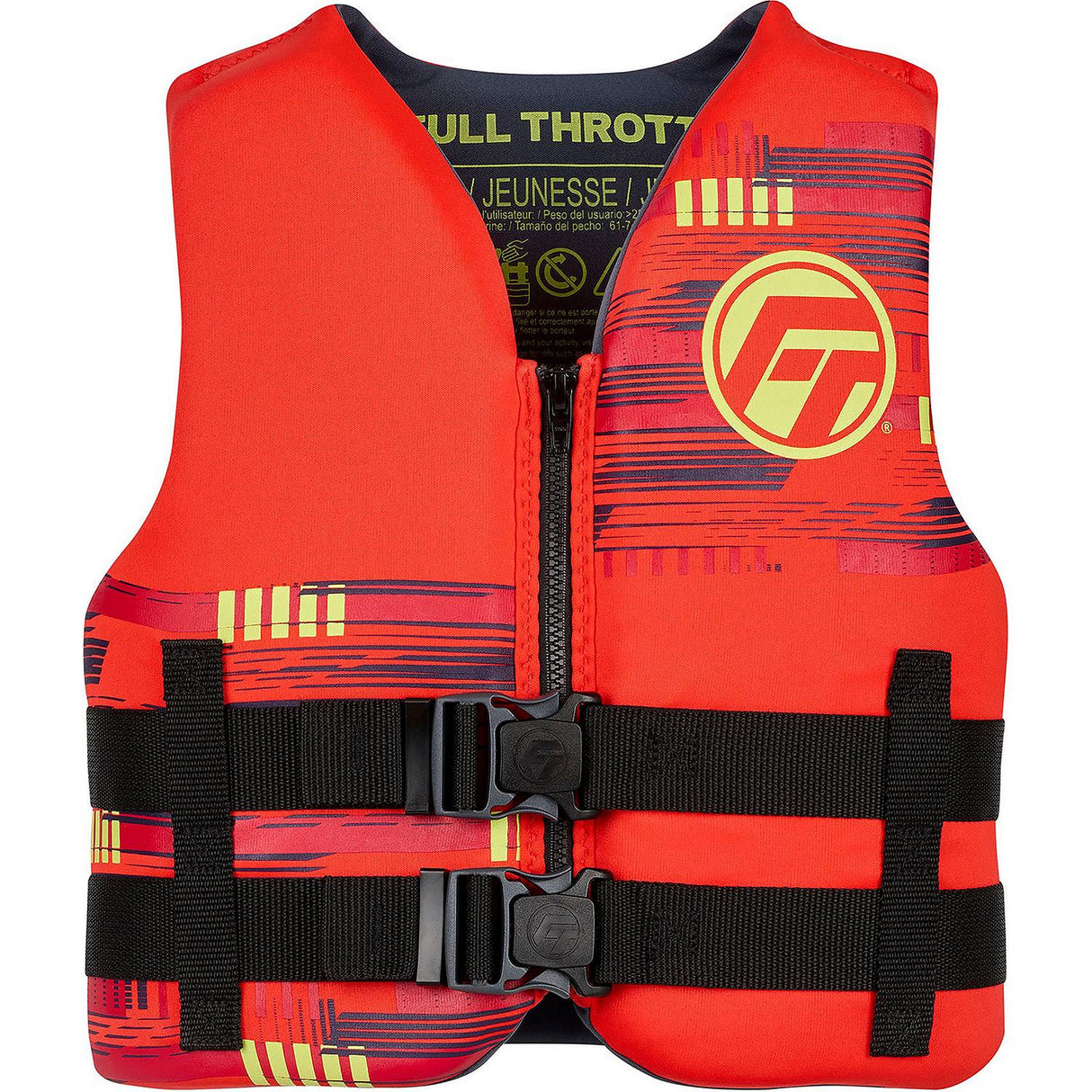 Full Throttle Youth Rapid-Dry Life Jacket - Red [142100-100-002-26] - official Full Throttle product image 6