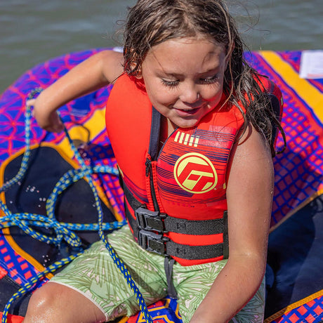 Full Throttle Youth Rapid-Dry Life Jacket - Red [142100-100-002-26] - official Full Throttle product image 4
