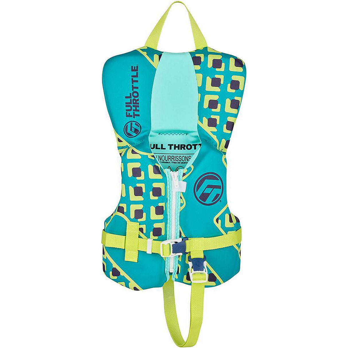 Full Throttle Infant Rapid Dry Life Jacket - Aqua [142100-505-000-26] - official Full Throttle product image 4