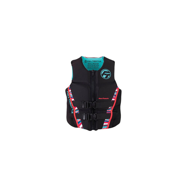 Full Throttle 14250010581022 Women's Adult Rapid Dry Flex Back Life Jacket, XSmall, Pink - image 1