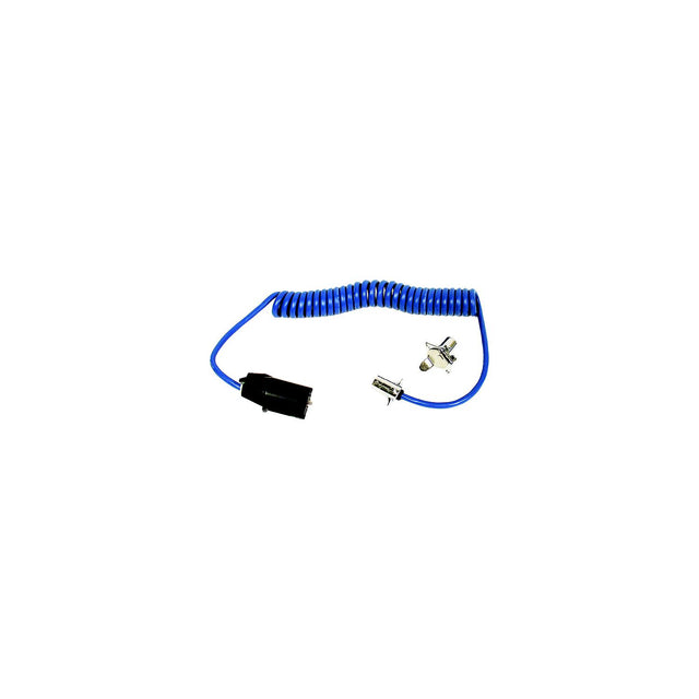 Blue Ox BX88254 7 to 4 Wire Adapter Coiled RV Electrical Cable - image 1