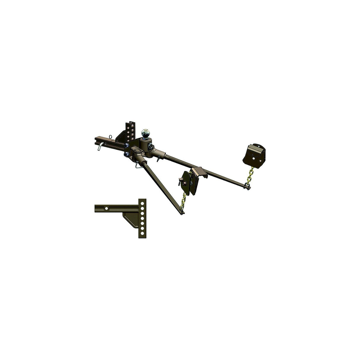Blue Ox BXW0750 SwayPro Clamp On Latch Standard Shank Weight Distributing RV Hitch - BXW0750 - official Blue Ox product image 3