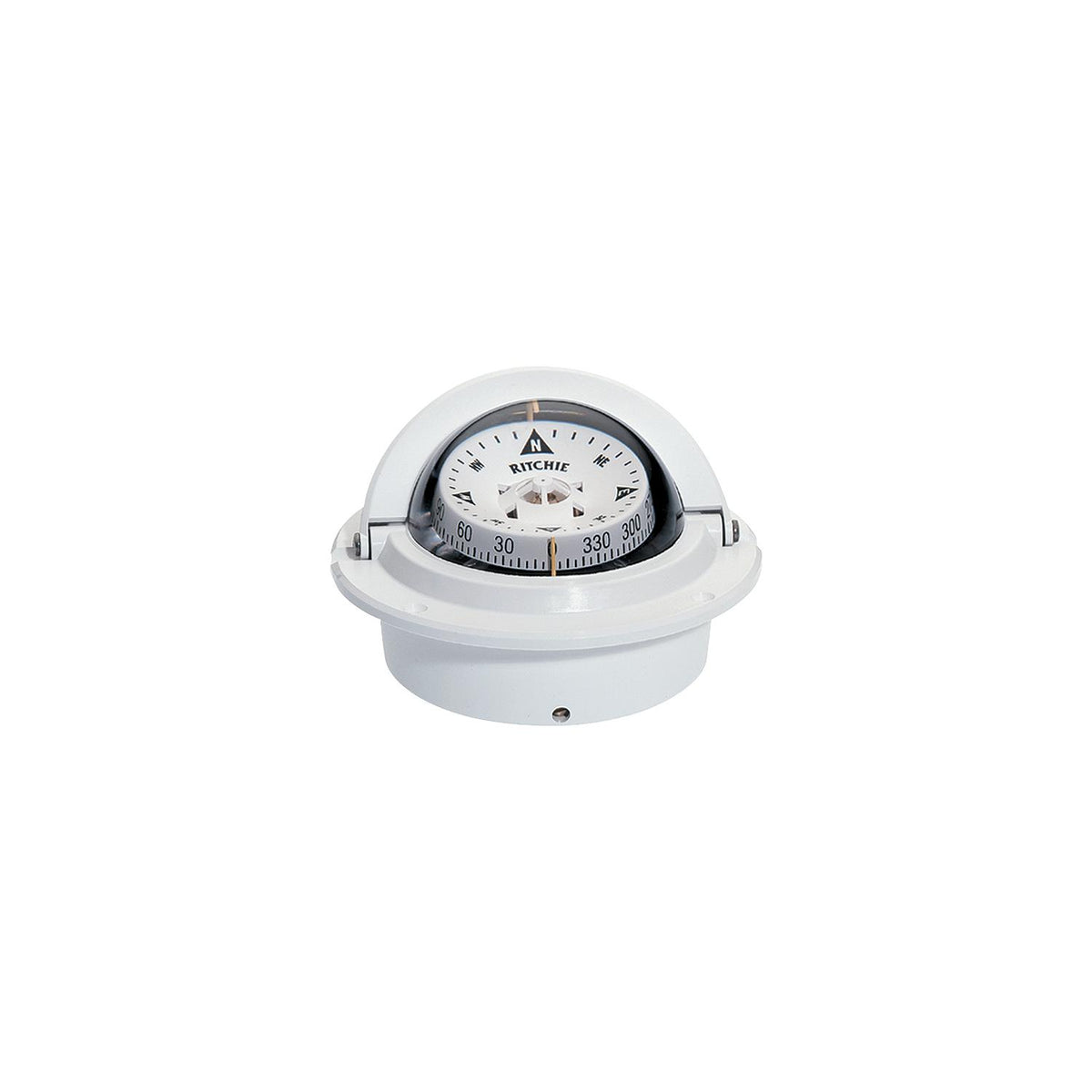 Ritchie F-83W Voyager Compass - Flush Mount - White [F-83W] - official Ritchie Navigation product image 3