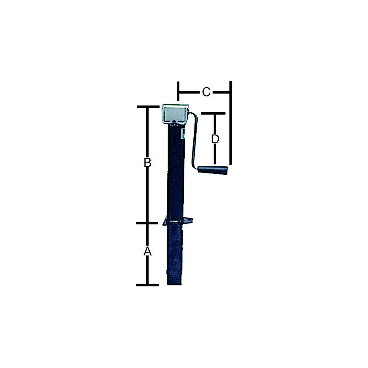Bal Products 29025B Side Wind A-Frame 2,000 lb Capacity Tongue Jack for RV Trailers - image 1