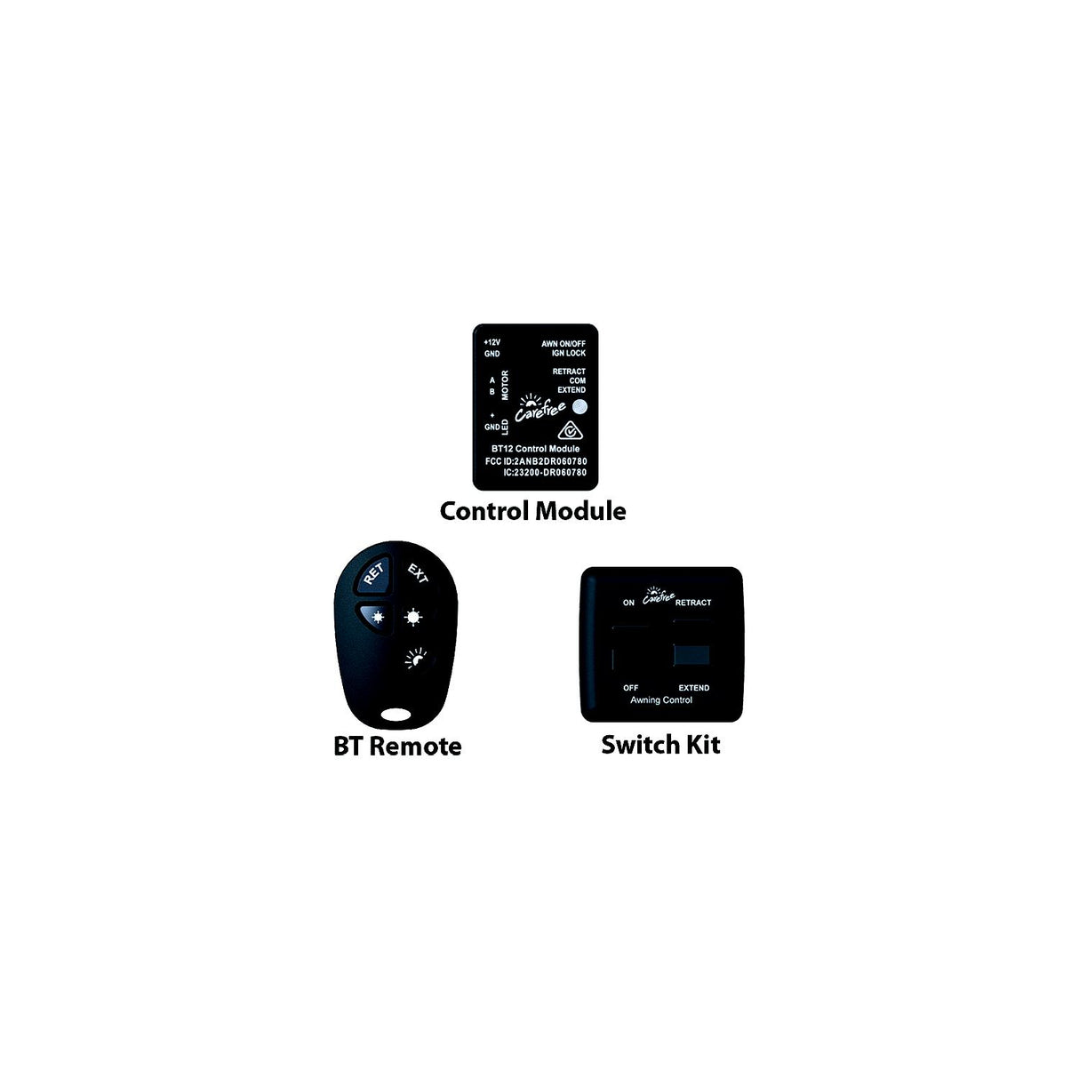 Powerwinch Carefree 901600 Carefree Connects Wireless Awning Control System, Control Module,12V Switch, BT Remote - 901600