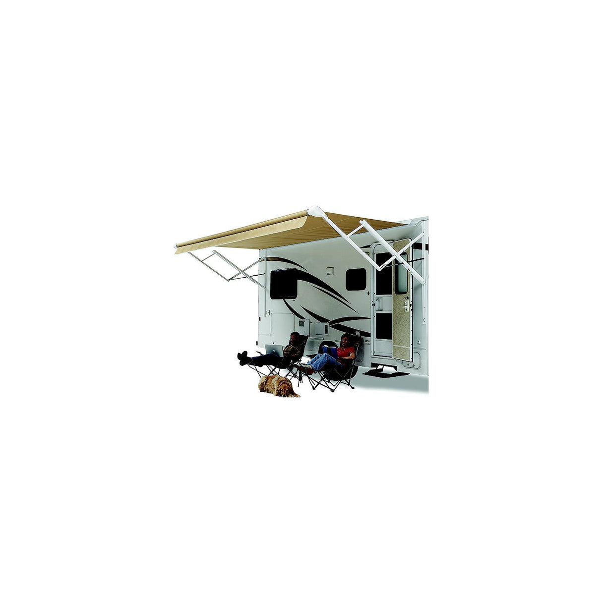 Powerwinch Carefree Adjustable Pitch Travel'r Arm Set, Polar White - OV25APHW