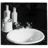Bristol Products IVORY-WHITE ABS OVAL SINK BELL RV RVX - 16156PP - image 2