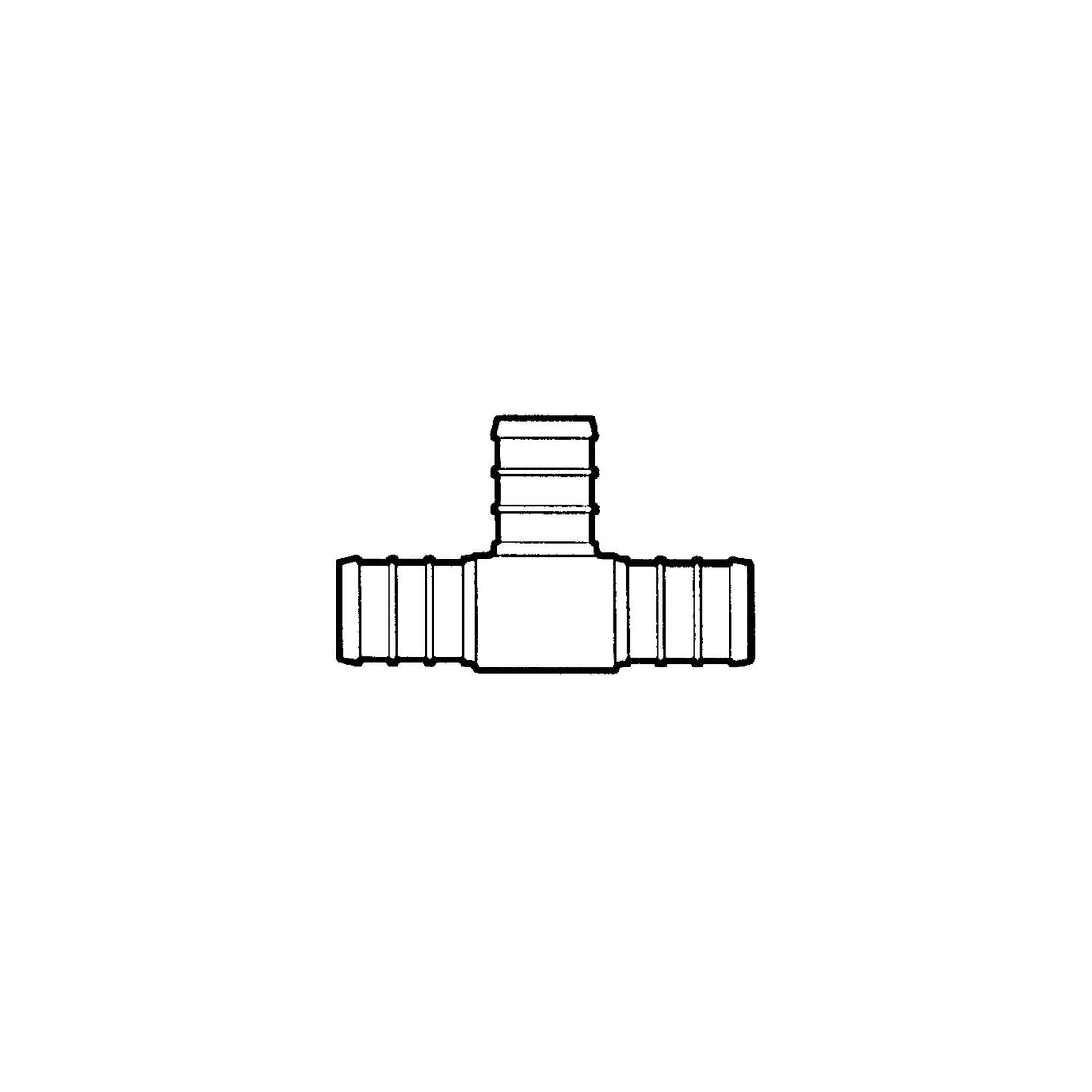 Bristol Products Bristol 49UTT333 QestPEX Tee, 1/2" Barb - 49UTT333