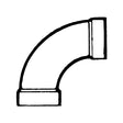 Bristol Products 1/4 LONG BEND 1 1/2IN ABS BELL RV RVX - 632276 - image 1