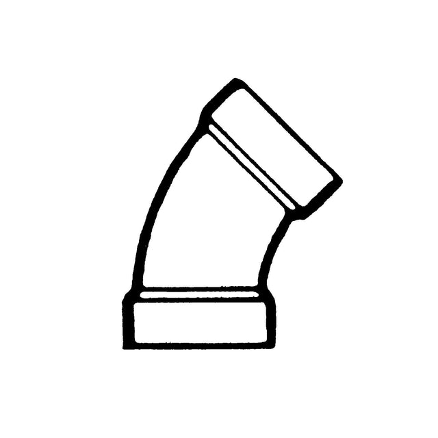 Bristol Products 45 ELBOW 1 1/2IN ABS BELL RV RVX - 632501 - image 1
